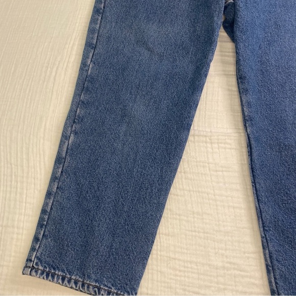 LL Bean Relaxed Fit Double L Fleece Lined Straight Leg Jeans 18 Petite Cotton - Picture 3 of 16
